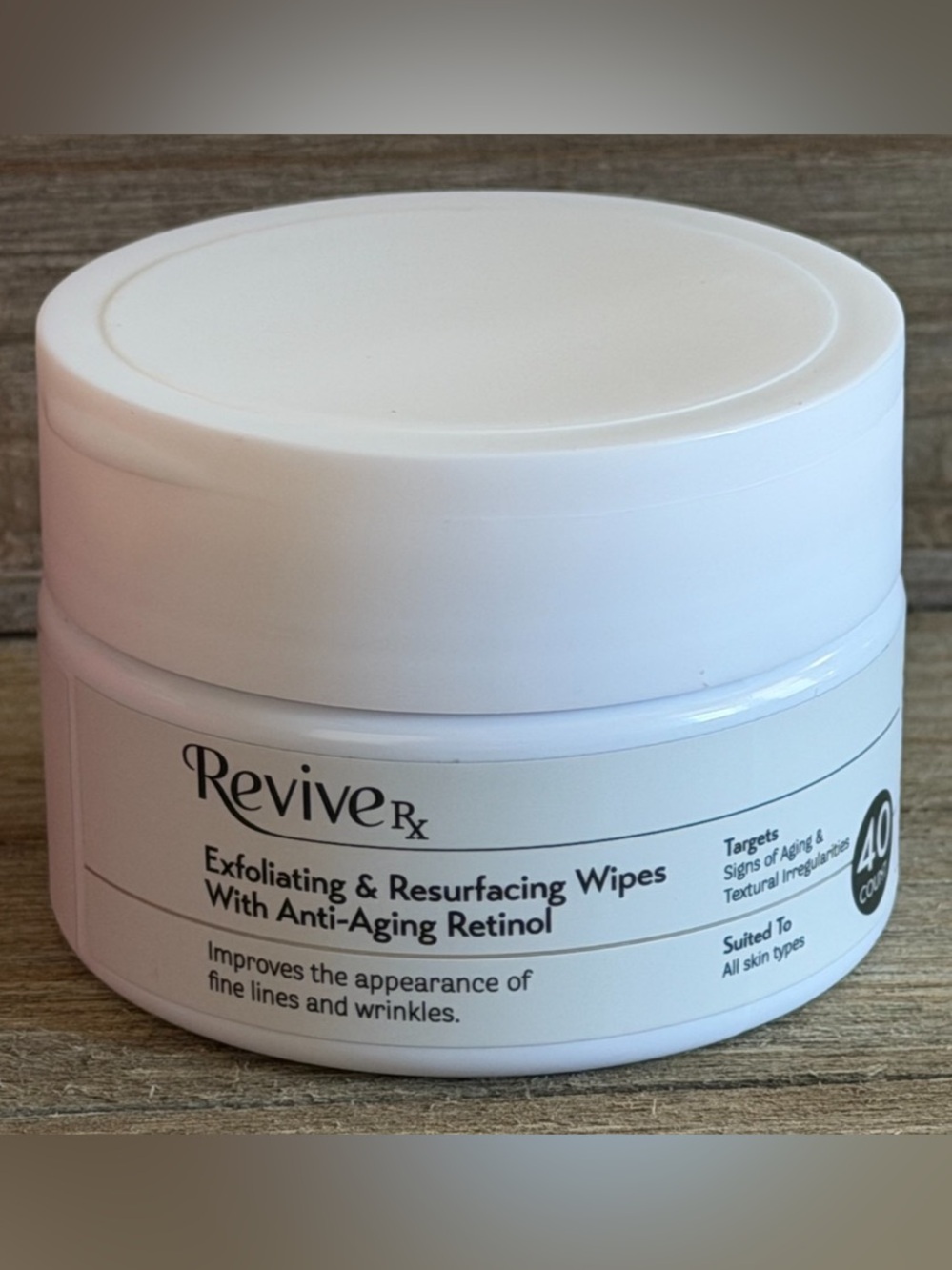 REVIVE Rx Exfoliating Resurfacing Wipes Anti-Aging Retinol 40ct (SEALED)